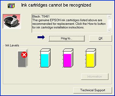 Error messages If a problem occurs during printing, an error message appears in the text box at the top of the progress meter window.