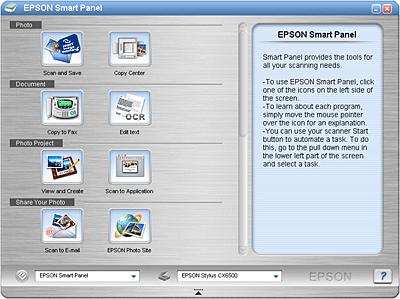 For Windows users: Click Start, point to All Programs (for Windows XP users) or Programs (for Windows 98, Me, or 2000 users), EPSON Smart Panel, then click EPSON Smart Panel.