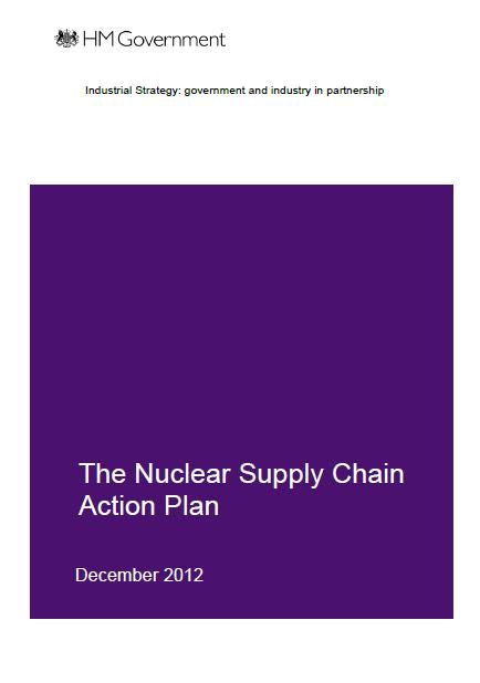 Civil Nuclear sector identified as a driver for growth These documents identify how HMG and Industry can work
