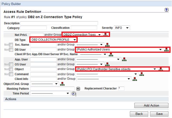 Guardium S-TAP for DB2 Policy Configuration Guardium z Collector Connection Types, Plans,