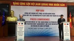 Vietnam: Negotiations concluded in November 2016, in the process of ratification National TLAS will cover all export