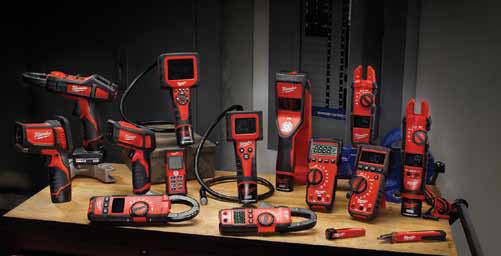 Milwaukee also offers the only rechargeable system for Test & Measurement tools, powered by our M12 LITHIUM-ION battery.