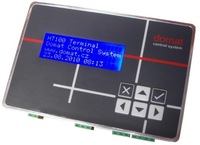 Application Control panel for free-programmable control units for HVAC systems or other technologies Terminal for receptions and rough environments overview and control of remote technologies