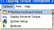 Machine Keyboard locked Machine Keyboard locked Machine Keyboard locked Disables the