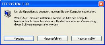 To complete the installation You have to restart your computer Copy the help file "pcae30.