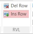 Book Management DoClick: Now click on the Ins Row button in the main Test ribbon to add a new row: This will insert a new row