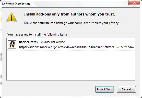 4. Click Install Now in the software installation dialog that appears: 5.