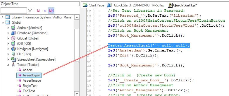 Since clicking on the Edit link will take you to a different page than where the Create New Book link is available, in the example we have added a second instance of the: SeS('Book_Management').