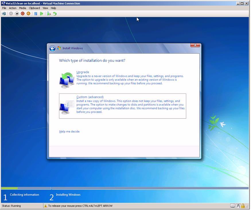 IMPORTANT: Do NOT format your PC when installing Windows 7.
