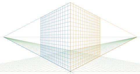 Work with a Perspective Grid 1-point perspective