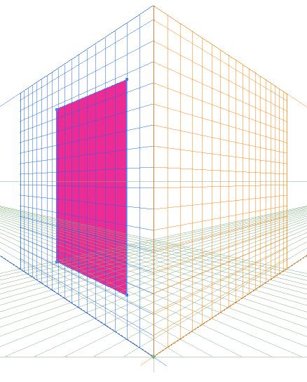 Work with a Perspective Grid Left perspective