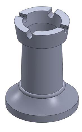 SolidWorks: Hollow Profile Example of a closed profile separated from the center axis (created by using a