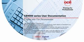 USER DOCUMENTATION CD On this CD you can find the User s Guide and all available