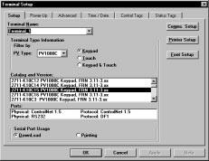 ControlNet Communications 9 Setting up Communications using PanelBuilder Creating a ControlNet application includes: 1.