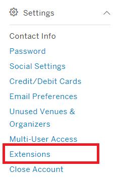 5. Here, you can disconnect by selecting the trash can symbol. This will stop Gold-Vision from fetching any new data from Eventbrite.