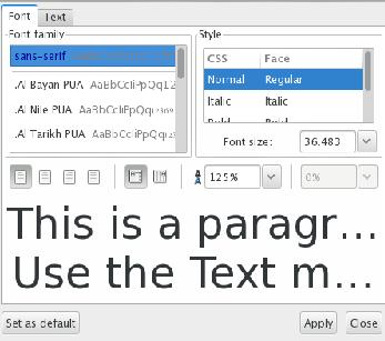 text (aka paragraph text ) Toolbar Icon
