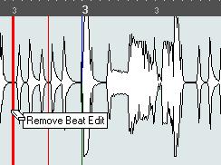 If you are not satisfied with a specific edit, you can hold down any modifier key and click on the adjusted grid line (bar or beat).