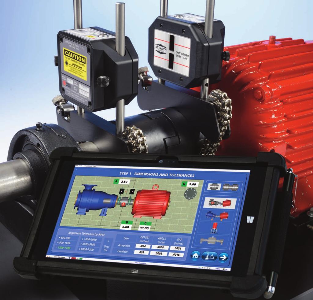ALIGN WITH THE BEST Stealth SerieS Shaft alignment SyStemS S-660CRT & S-660T WIRELESS 3-AXIS High-End System Accuracy at Entry-Level Pricing Windows 7/8 Rugged Industrial