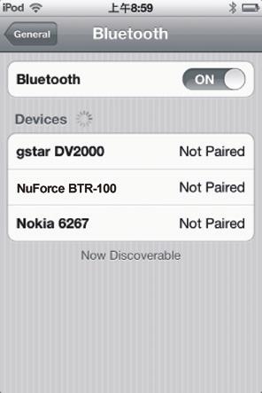 d..turn Bluetooth on e.
