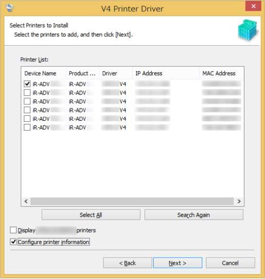 Installing the Driver 8 Change [Printer Name] click [Next]. [Set as default]: Select this to set the device as the device that is normally used.