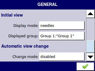 7.6. GENERAL SETTINGS General settings are used to configure main parameters of the user interface, appearance of the device after power up and automatic data presentation events. Figure 7.