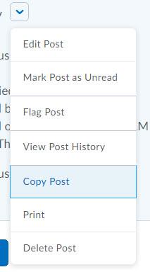 3. Select the Delete original post after copy completes check box to delete the original post after the copy completes.