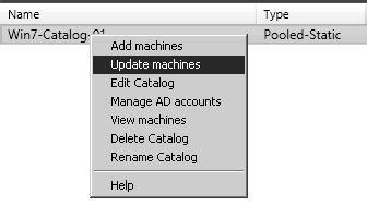 Chapter 6 Modifying an existing machine catalog Now that we've deployed and confi gured the machine catalog, we will be able to use and work on the Citrix Desktop Infrastructure.