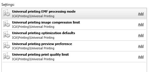 printing image compression limit Universal printing optimization defaults Universal printing preview preference Universal printing print quality limit 8.