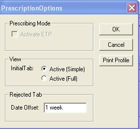 Buttons on Prescription Manager Finalise - Selecting this button will print the selected items on FP10s, and if an electronic prescription, send the prescription message to the EPS.