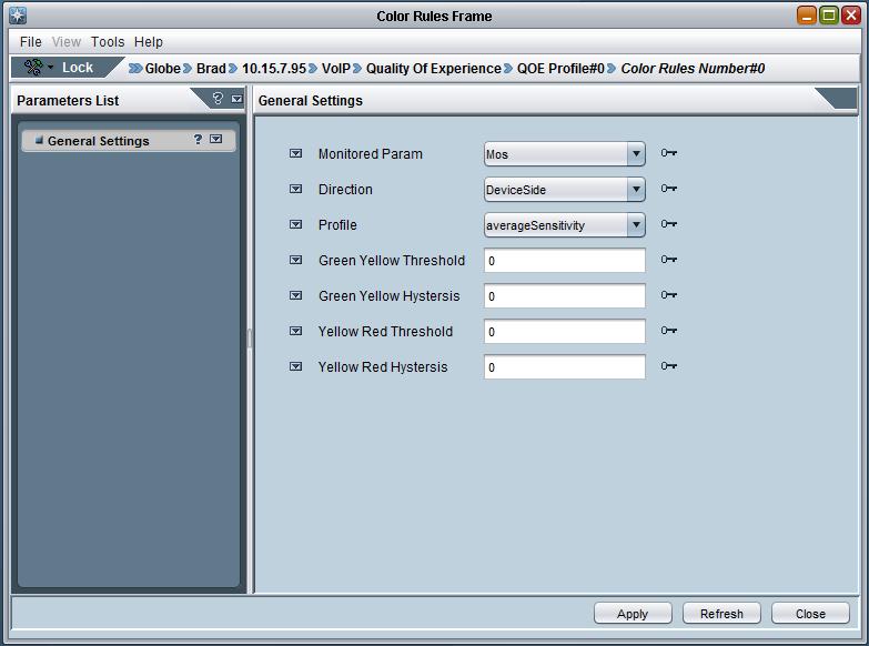 User's Manual 2. Configuring Devices to Measure QoE and Report to the SEM 4. In the Voice Quality Rule table, click to add an entry and then in the Configuration pane, select Voice Quality Rules.