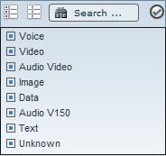 SEM b. Click the Select None icon and then select the media type for which to filter. c. Click the and then click OK.