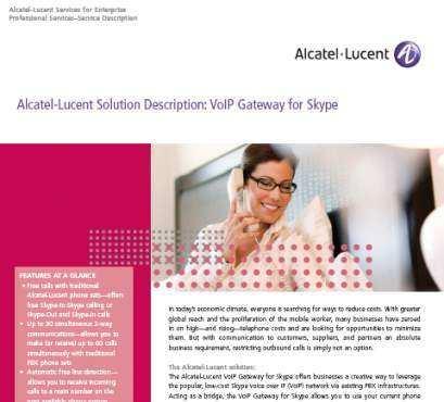 How to order E-mail: professional.services@alcatel-lucent.