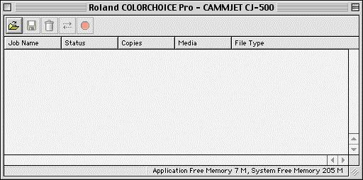 [Macintosh] The Roland COLORCHOICE is automatically launched each time you print or you may double-click Roland COLORCHOICE Software icon on the desktop.