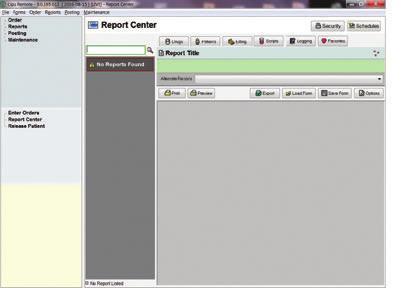 Figure 17 PRINTING MARS Go to Reports. Choose Report Center from drop down list. Type MAR in search box and hit ENTER. Chose MAR Report.