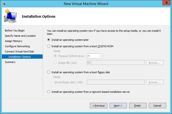 Chapter 8: CounterACT Virtual Systems New Virtual Machine Installation Options 8. Review the virtual machine settings and select Finish.