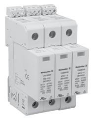 Protectors for A Power Distribution SPD II PV Surge Protectors for Photovoltaic Installations TRIM D Network 600 VD 1000 VD 1200 VD onnection Mode Screw connection Screw connection Screw connection