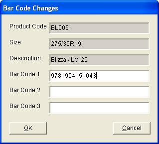 To retrieve only inactive items, select the Inactive check box. d. To retrieve only discontinued items, select the Discontinued check box. 6. Assign bar codes to items retrieved by the search: a.