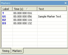 Timing Measurements Bar LeCroy Corporation You can also display the Markers window, which lists