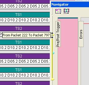 Using the CATC Trace Navigator LeCroy Corporation Navigator Toolbar The Navigator toolbar lets you quickly set Navigator features. The toolbar has two buttons.
