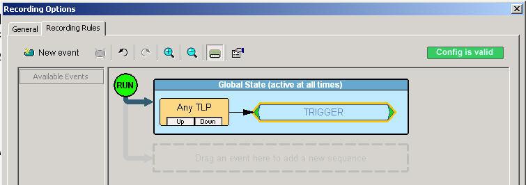 Global State and Sequence States LeCroy Corporation Sequence State The cell marked Drag an event here to add another sequence is the Sequence State.