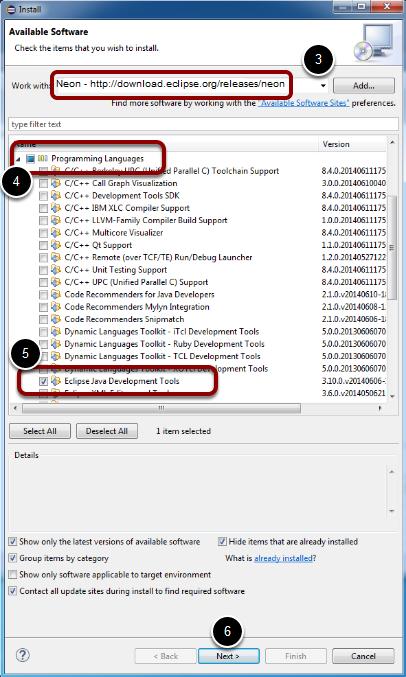 Install Eclipse Java Development Tools If Java is missing from the preferences window (see previous step), then it must be installed 1. Close the Preferences window if it's open. 2.