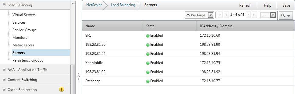 Load Balancing Configuration on NetScaler This section covers the required load balancing configuration on the NetScaler for use with XenMobile.