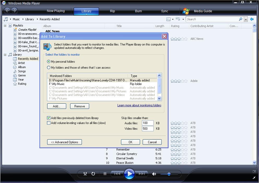 10.2.2 Share media files on your PC with Windows Media Player 11 The Media Sharing feature of Windows Media Player 11