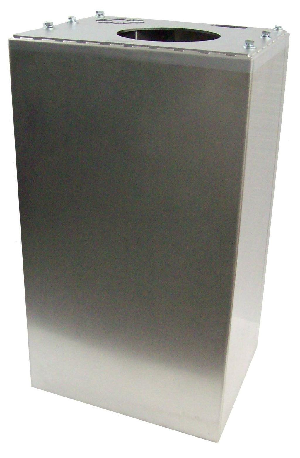 QW Surface Mount Stand Fill the stand with concrete for increased security (optional) Bolts set into the concrete plinth to secure the base Note: Make sure you have run all services through the