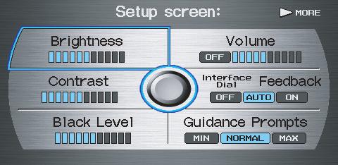 System Set-up Setup Mode The Setup function consists of two main screens, that allows you to change and update information in the system.