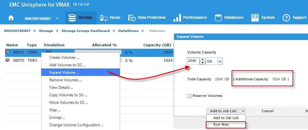 Device Expansion VMAX3 arrays no longer require meta devices to support large device sizes. The maximum device size in VMAX3 can now scale to 64TB and devices can be resized non-disruptively.