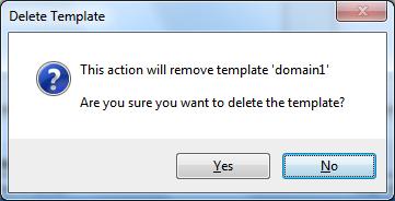 CHAPTER-2 XPlica Template Manager 2) Click Delete or Press Del key in XPlica Template Manager dialog.