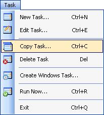 CHAPTER-3 XPlica Features 3.6 Copy an existing task To copy or create a new task from an existing XPlica migration task: 1) Select a task from the Task List pane.