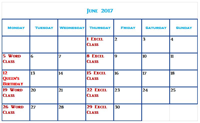 Proof exercise #1 Prove to Mr Kruyer that you have Learnt Excel Skills In this exercise, you will produce a printed calendar for a single month (next month) that contains the name of the month,