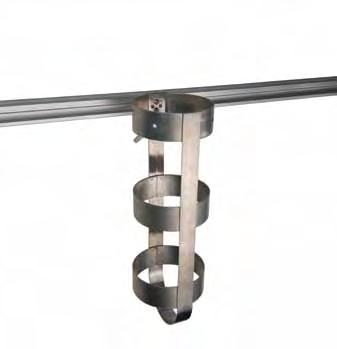 Oxygen Cylinder Holder The oxygen cylinder holder allows safe mounting of portable oxygen cylinders. Rugged stainless steel construction ensures years of care free service.